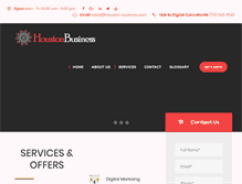 Tablet Screenshot of houston-business.com